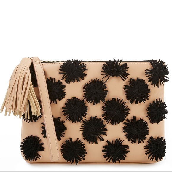 Gianni Bini Handbags - Gianna Bini Nattie Pom clutch